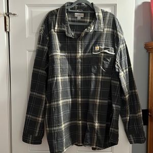 3xL - Carhartt Long Sleeve Button Down Flannel